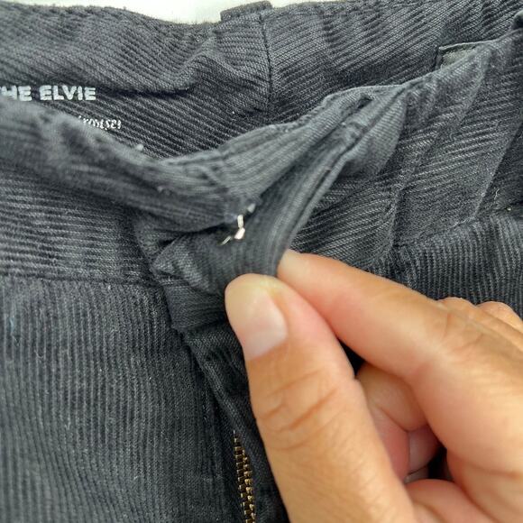 AG Adriano Goldschmied Elvie High Waist Crop Corduroy Trousers Women's 30 - Picture 8 of 14